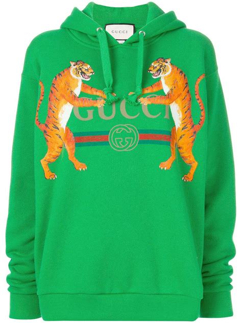 green Gucci tiger sweatshirt